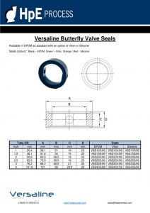 thumbnail of Versaline Butterfly Valve Seals